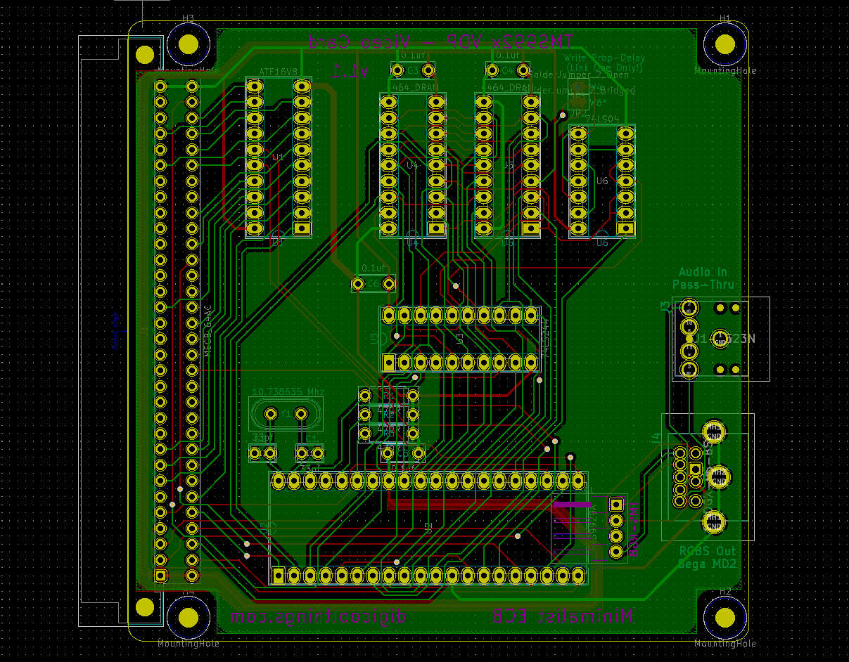 Minimalist Europe Card Bus (MECB) – TMS9929A / TMS9928A VDP RGBS Video ...