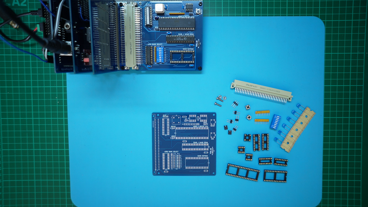 Minimalist Europe Card Bus (MECB) – 6502 CPU Card v1.3 Update